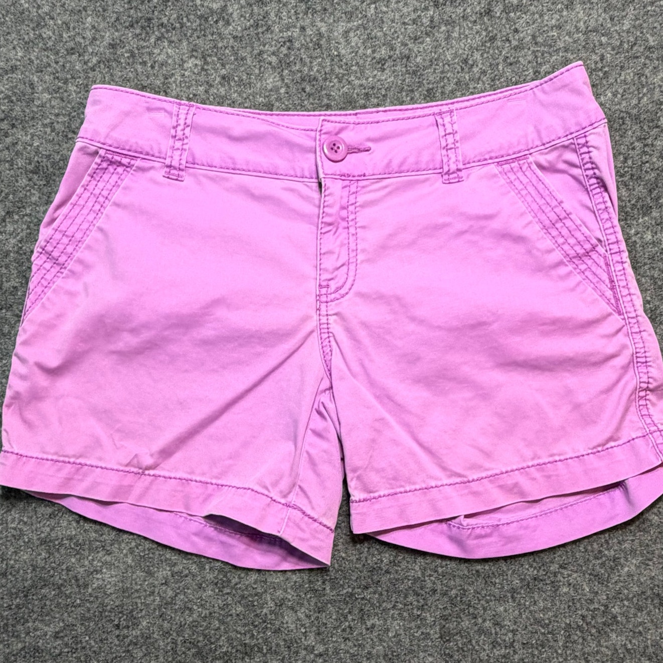 Maurices Purple Chino Shorts Women’s Cotton Stretch Preppy Size 5/6